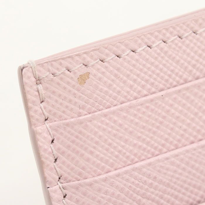Prada Card Holder Saffiano Triangle Case Leather — view 6