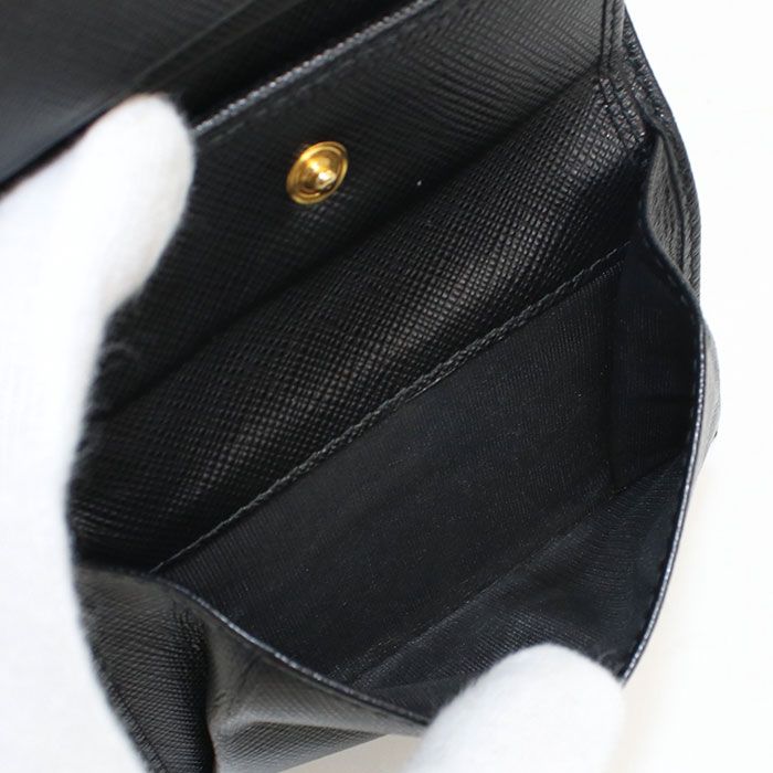 Prada Saffiano Leather Bifold Wallet — view 6