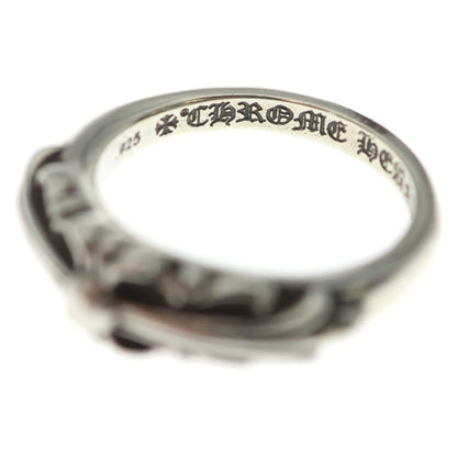Chrome Hearts Baby Classic Floral Black Sling Silver Ring — view 5