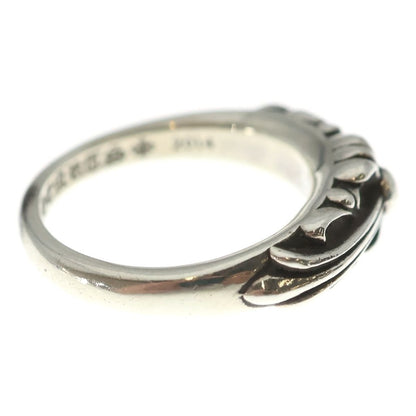 Chrome Hearts Baby Classic Floral Black Sling Silver Ring — view 3
