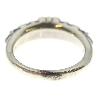 Chrome Hearts Baby Classic Floral Black Sling Silver Ring — view 2