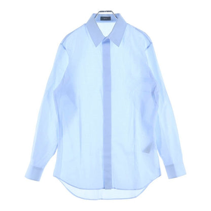 Dior Silk Shirt Blouse Light Blue 39