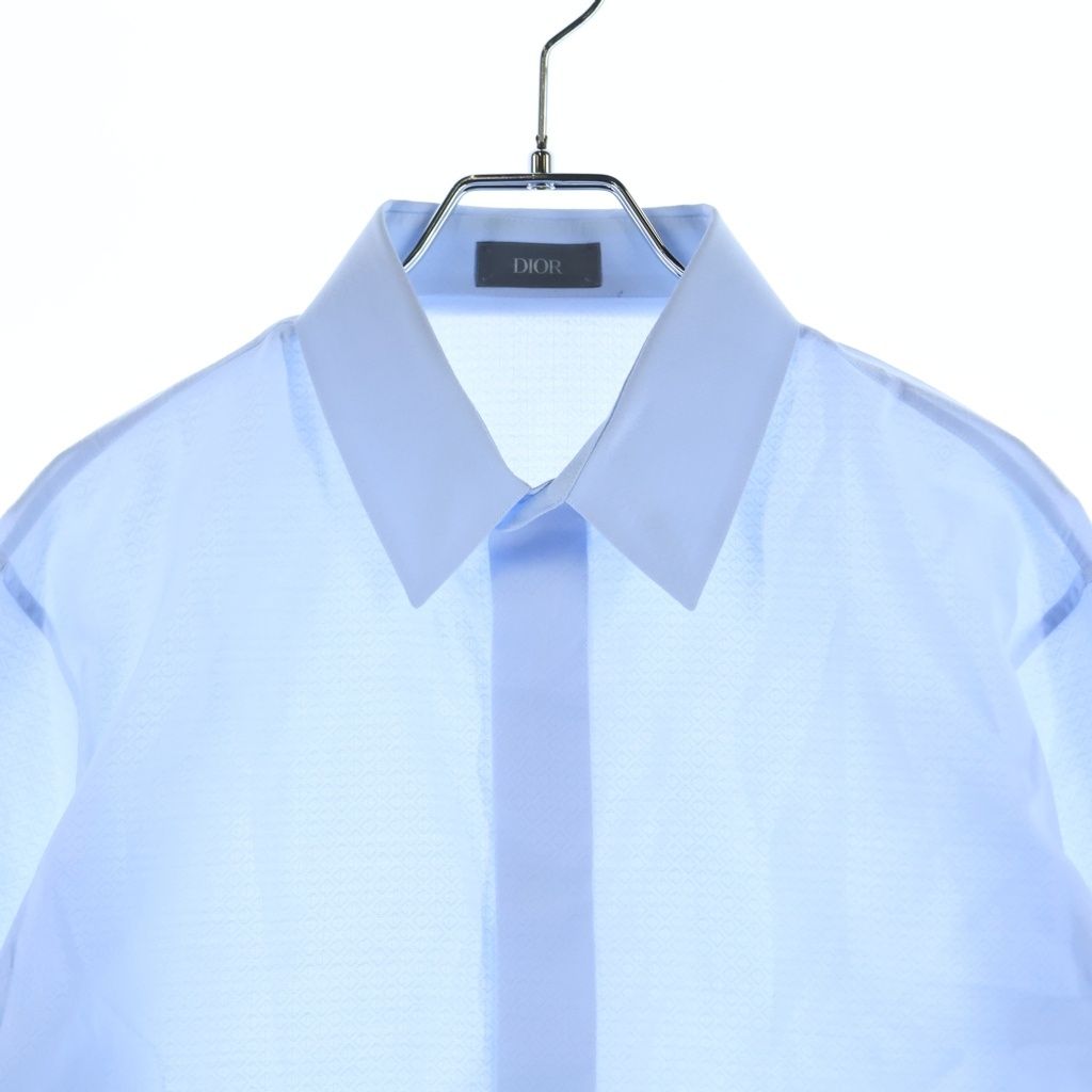 Dior Silk Shirt Blouse Light Blue 39 — view 3