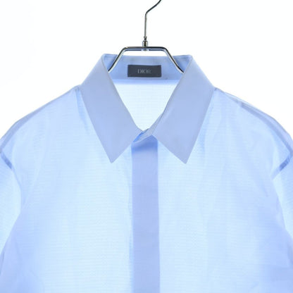 Dior Silk Shirt Blouse Light Blue 39 — view 3