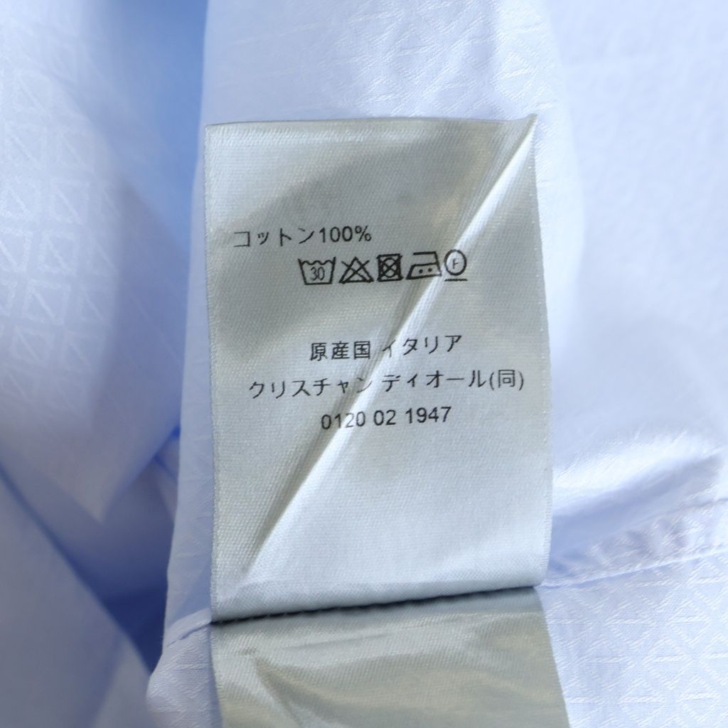 Dior Silk Shirt Blouse Light Blue 39 — view 8
