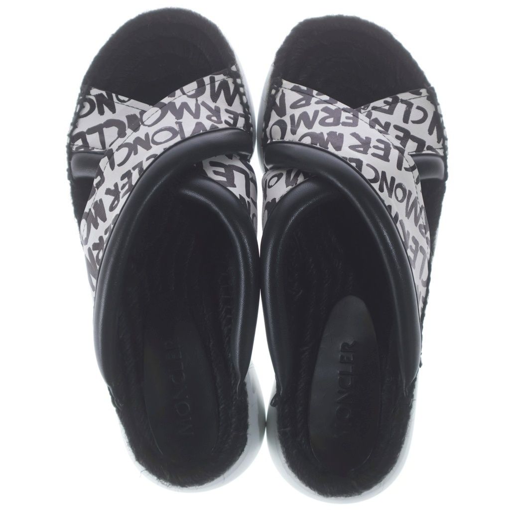 Moncler Betsy Slip on Sandals Shoes Black — view 4