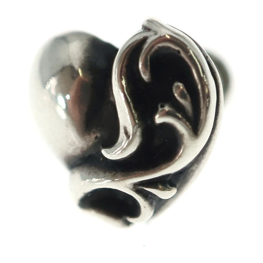 Chrome Hearts Stud Heart Earrings Silver