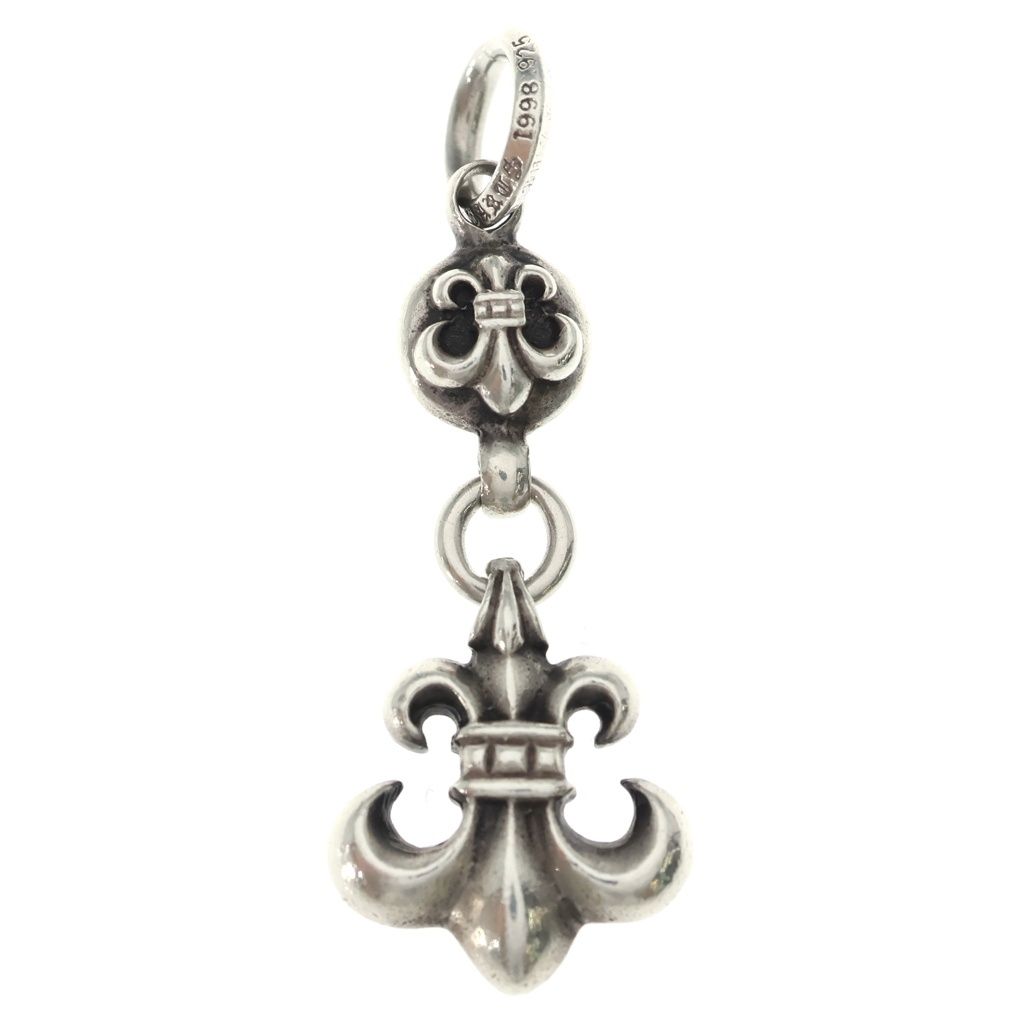 Chrome Hearts BS Fleur 1 Ball BS Flare Charm Pendant Silver