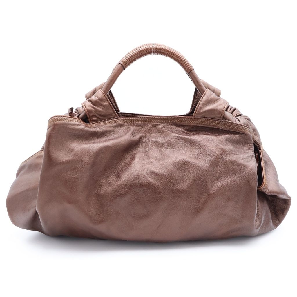 Loewe Nappa Aire Tote Brown Leather Gold — view 2