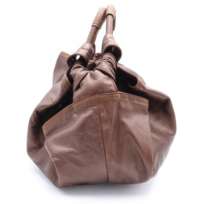 Loewe Nappa Aire Tote Brown Leather Gold — view 3