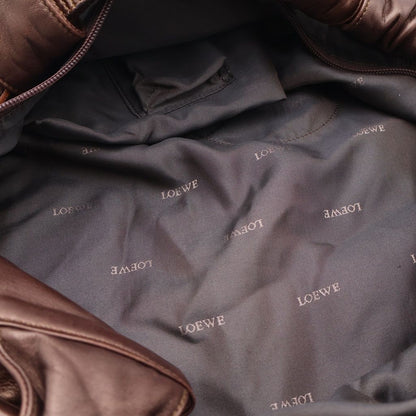 Loewe Nappa Aire Tote Brown Leather Gold — view 5