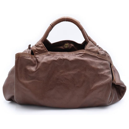 Loewe Nappa Aire Tote Brown Leather Gold