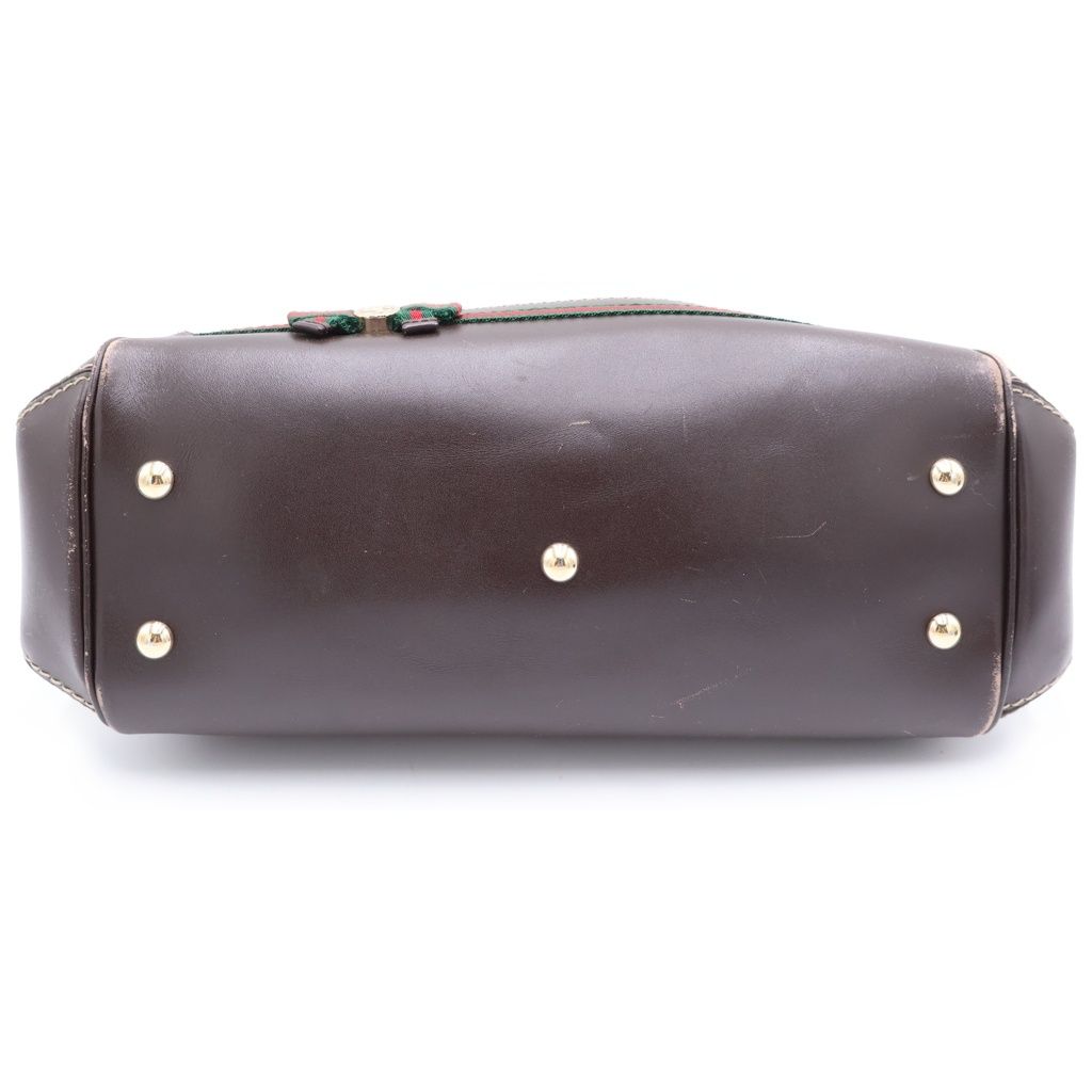 Gucci GG Canvas Mayfair Leather 2-Way Bag Gold Brown Beige — view 4