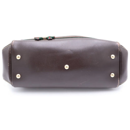 Gucci GG Canvas Mayfair Leather 2-Way Bag Gold Brown Beige — view 4