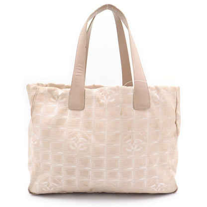 Chanel New Travel Line CC Logo Canvas Tote Beige — view 2