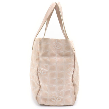Chanel New Travel Line CC Logo Canvas Tote Beige — view 3
