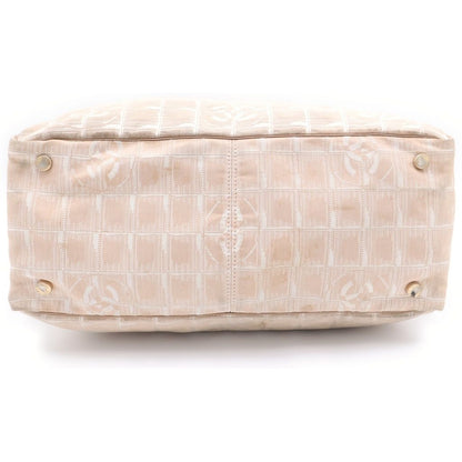 Chanel New Travel Line CC Logo Canvas Tote Beige — view 4