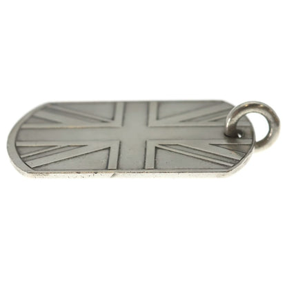 Chrome Hearts D Tag Lrg Union Jack Large Dock Tag Pendant Silver — view 3