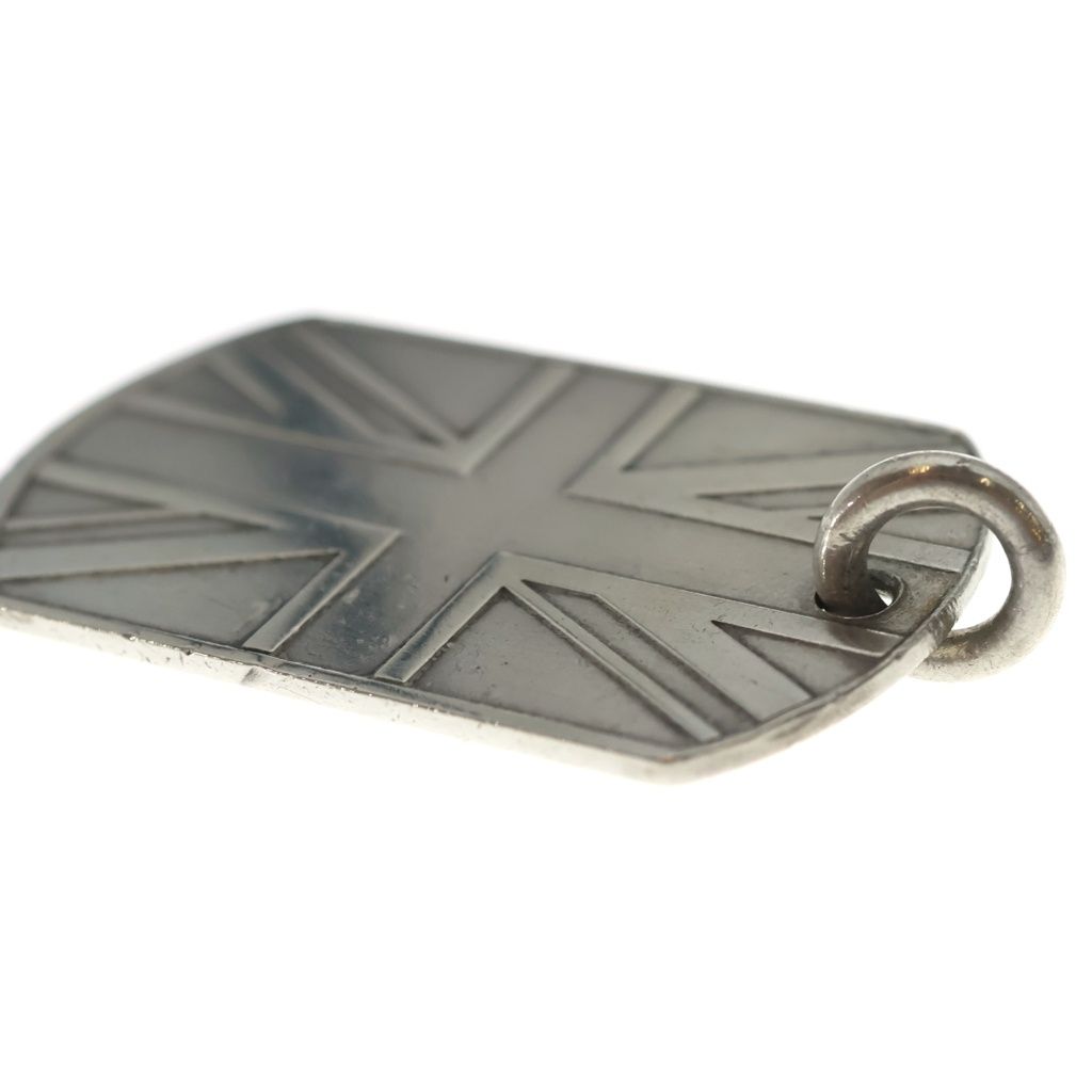 Chrome Hearts D Tag Lrg Union Jack Large Dock Tag Pendant Silver — view 6