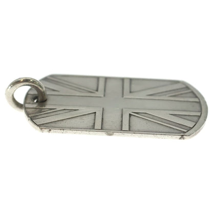 Chrome Hearts D Tag Lrg Union Jack Large Dock Tag Pendant Silver — view 4