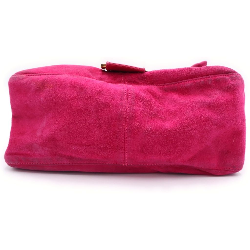 Fendi Mamma Bucket Logo Shoulder Bag Pink — view 4