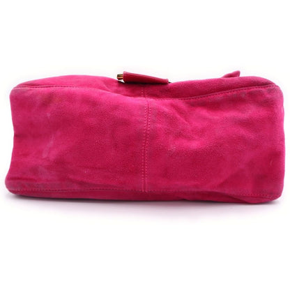 Fendi Mamma Bucket Logo Shoulder Bag Pink — view 4