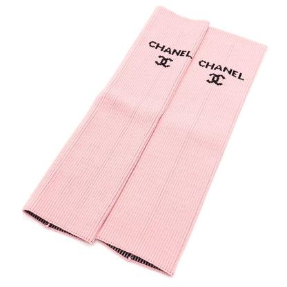 Chanel Leg Warmers CC Logo Pink