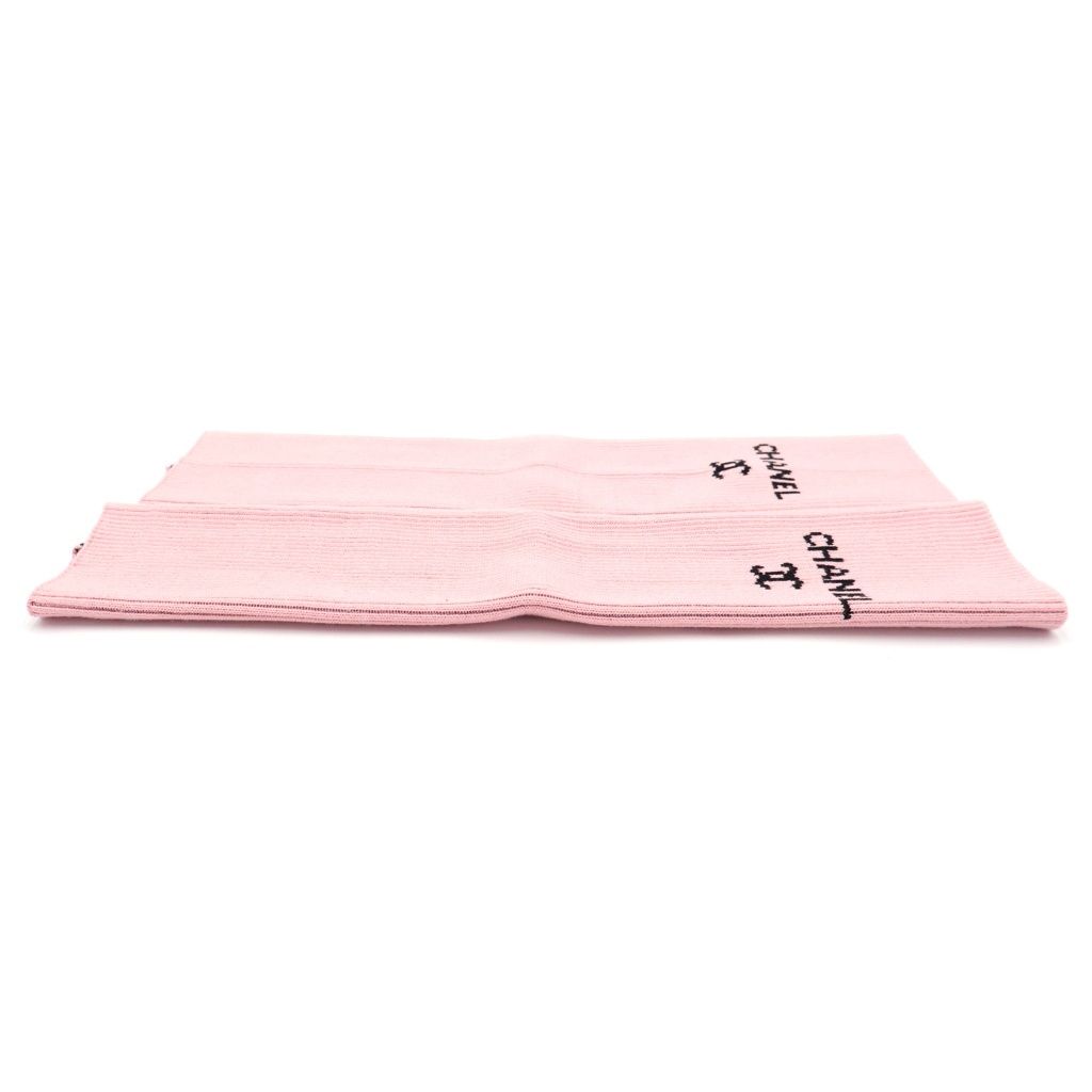 Chanel Leg Warmers CC Logo Pink — view 4