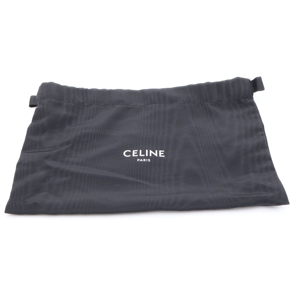 Celine Teen Triomphe Shoulder Bag Brown Calf Leather Gold — view 6