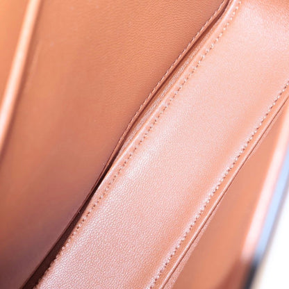 Celine Teen Triomphe Shoulder Bag Brown Calf Leather Gold — view 5