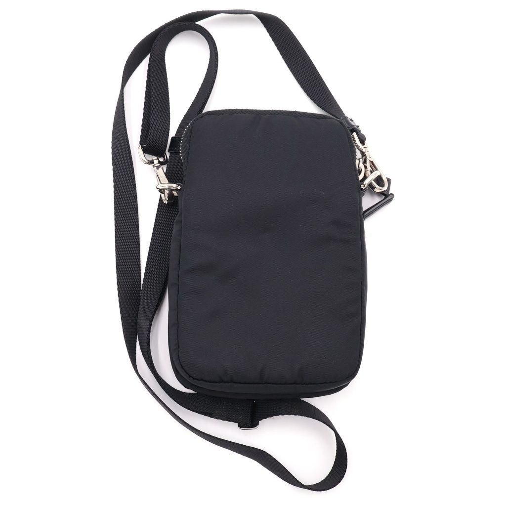 Prada Re-Nylon Phone Case Shoulder Pouch Black — view 2