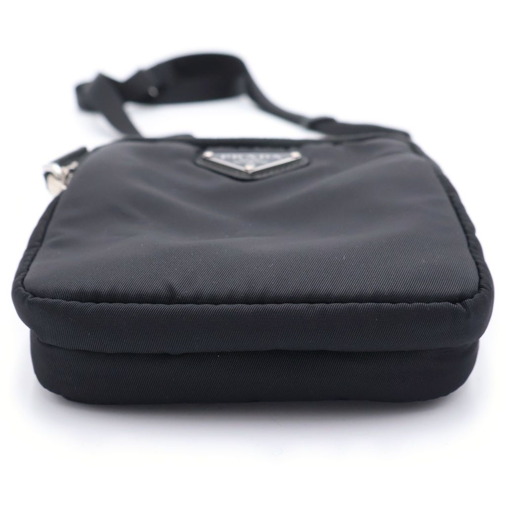 Prada Re-Nylon Phone Case Shoulder Pouch Black — view 4