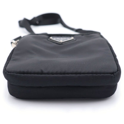 Prada Re-Nylon Phone Case Shoulder Pouch Black — view 4