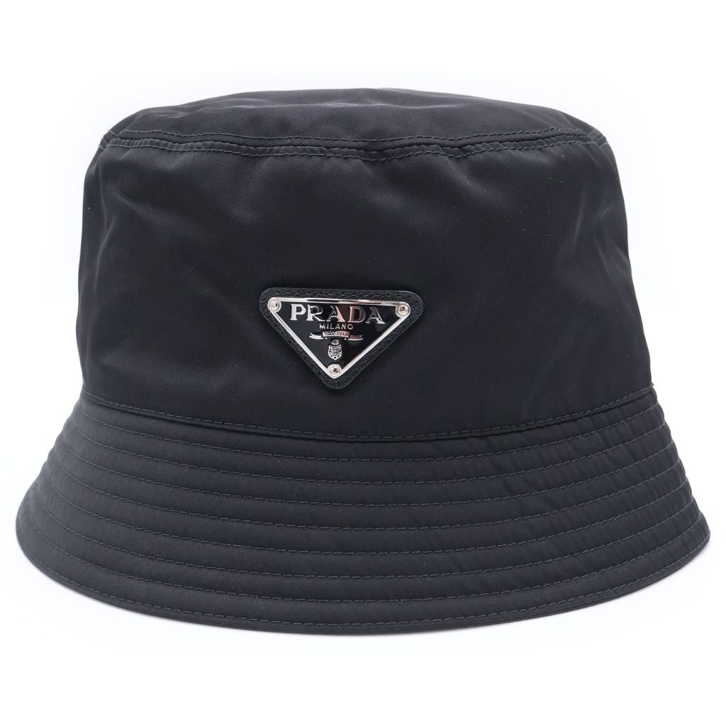 Prada Re-Nylon Bucket Hat Black — view 4