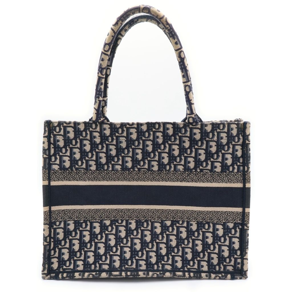Dior Book Tote Oblique Allover Print Navy — view 2