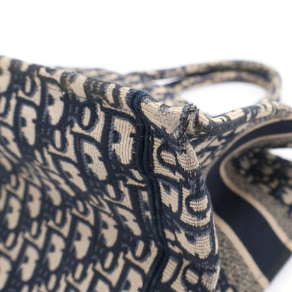 Dior Book Tote Oblique Allover Print Navy — view 6
