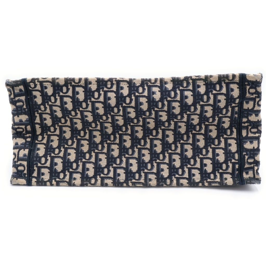 Dior Book Tote Oblique Allover Print Navy — view 4