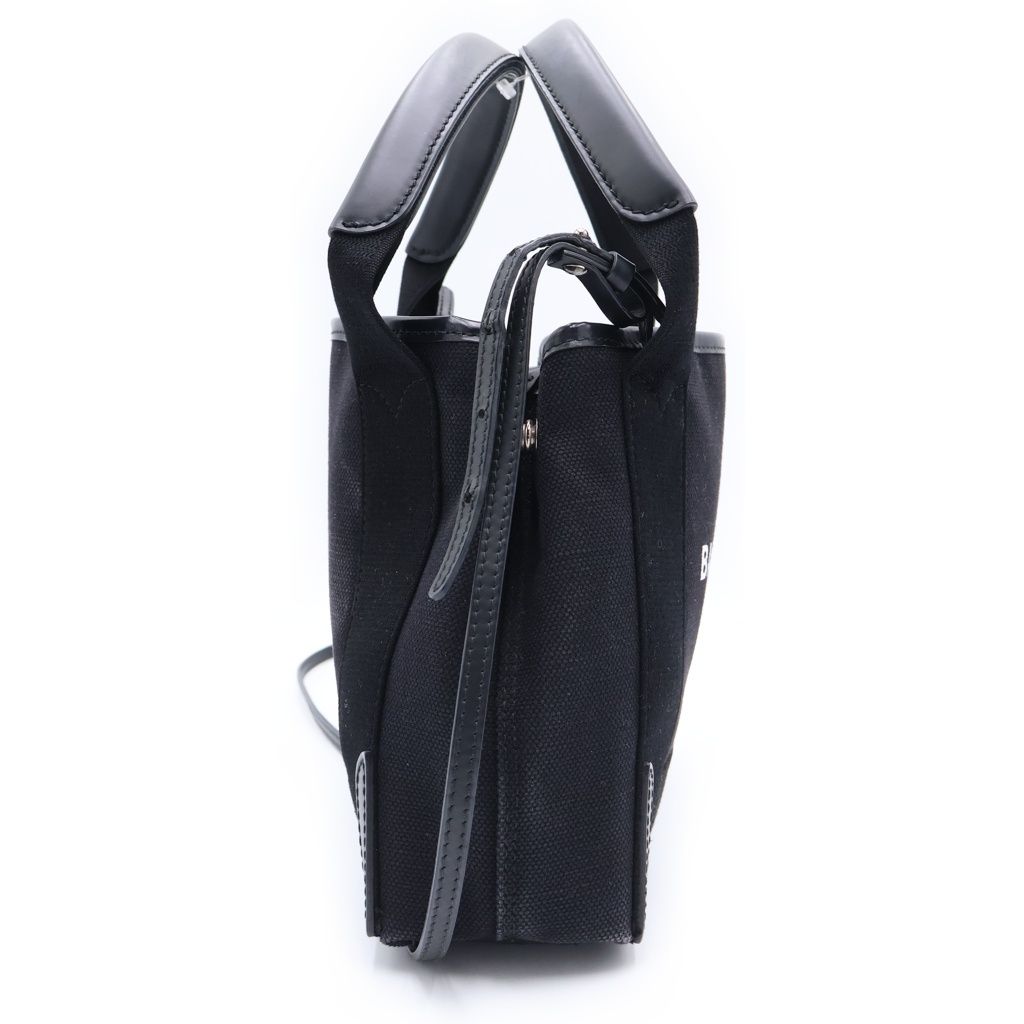 Balenciaga Navy Cabas XS Canvas Tote Black with 2-Way Pouch — view 3
