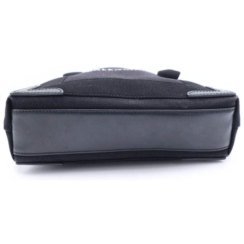 Balenciaga Navy Cabas XS Canvas Tote Black with 2-Way Pouch — view 4