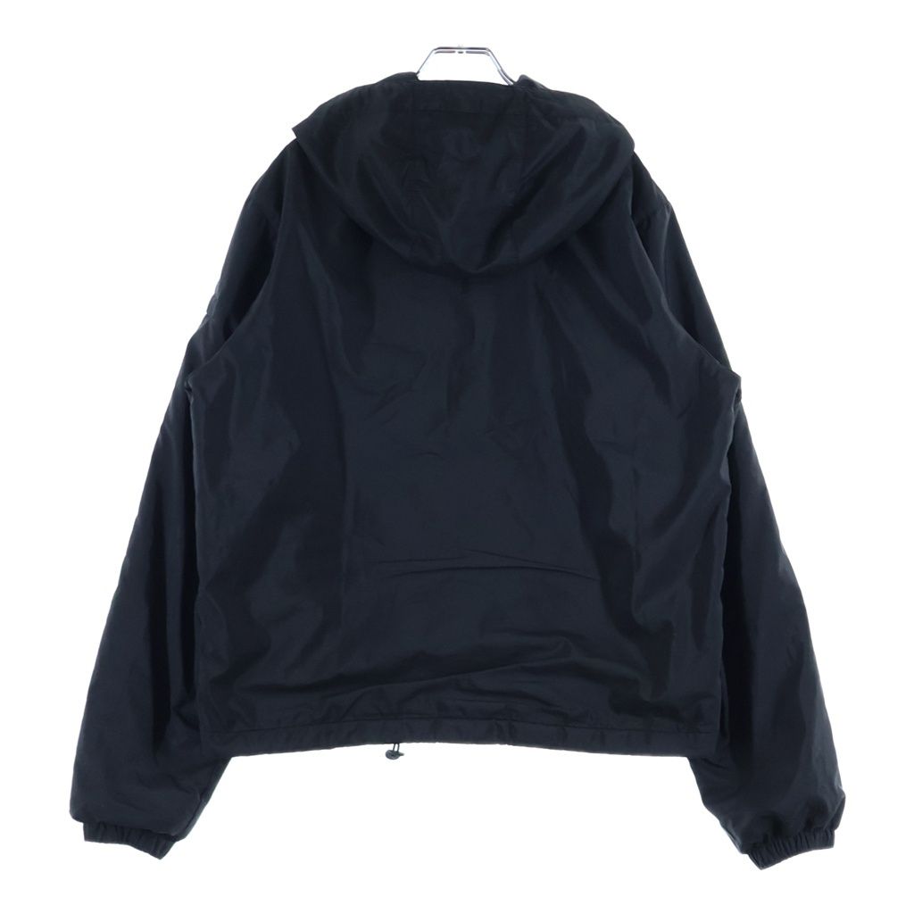 Prada Re-Nylon Zip Jacket Triangle Logo Hooded Zip Up Black — view 2