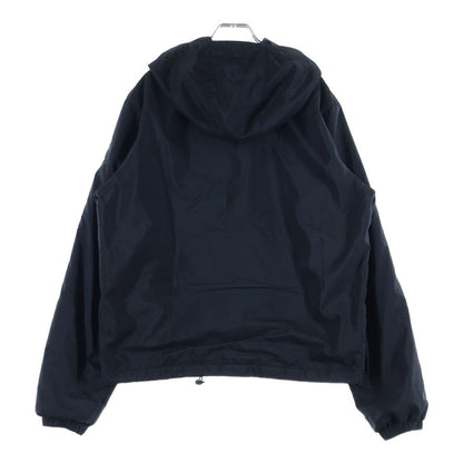 Prada Re-Nylon Zip Jacket Triangle Logo Hooded Zip Up Black — view 2