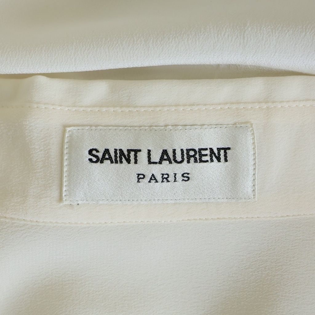 Saint Laurent Silk Shirt Ivory 36 — view 6