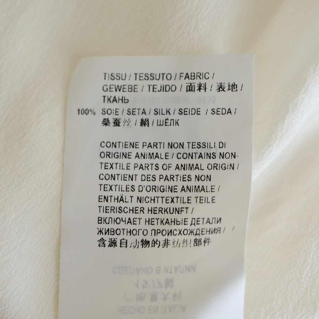Saint Laurent Silk Shirt Ivory 36 — view 7