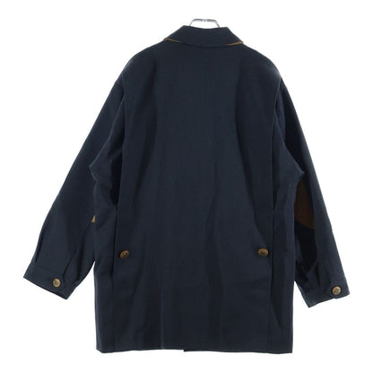 Hermes Coveralls Hunting Jacket Gray Wool Leather — view 2