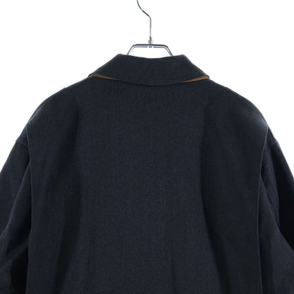 Hermes Coveralls Hunting Jacket Gray Wool Leather — view 4