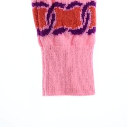 Chanel Cashmere Blend CC Logo Knit Pink 34 Sweater — view 5