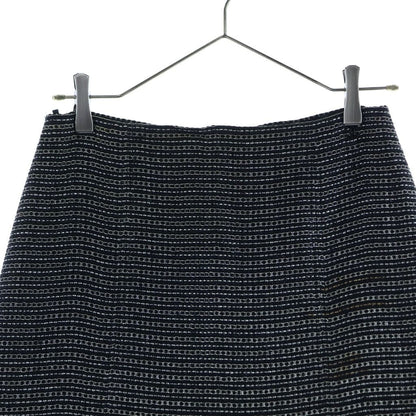 Chanel Hem Lace Tweed Skirt Black 36 — view 3