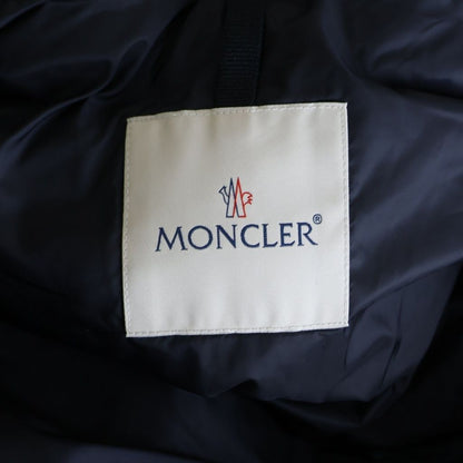 Moncler Jacob Giubbotto Logo Patch Cut Replacement Down Jacket Navy — view 6
