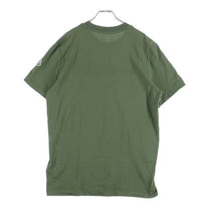 Moncler Safari SS Tee Front Logo Print T-Shirt Khaki — view 2