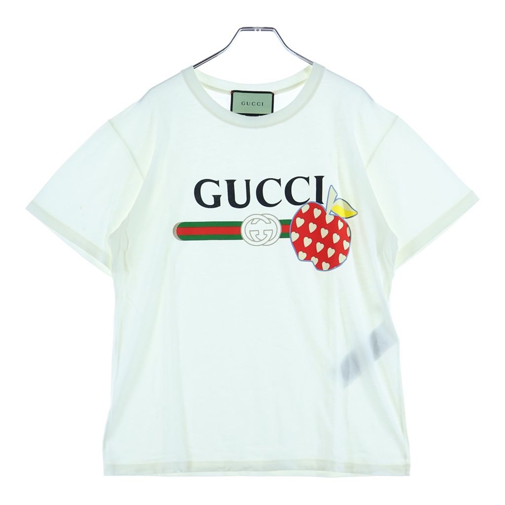 Gucci Front Logo Print Short Sleeve T-Shirt White